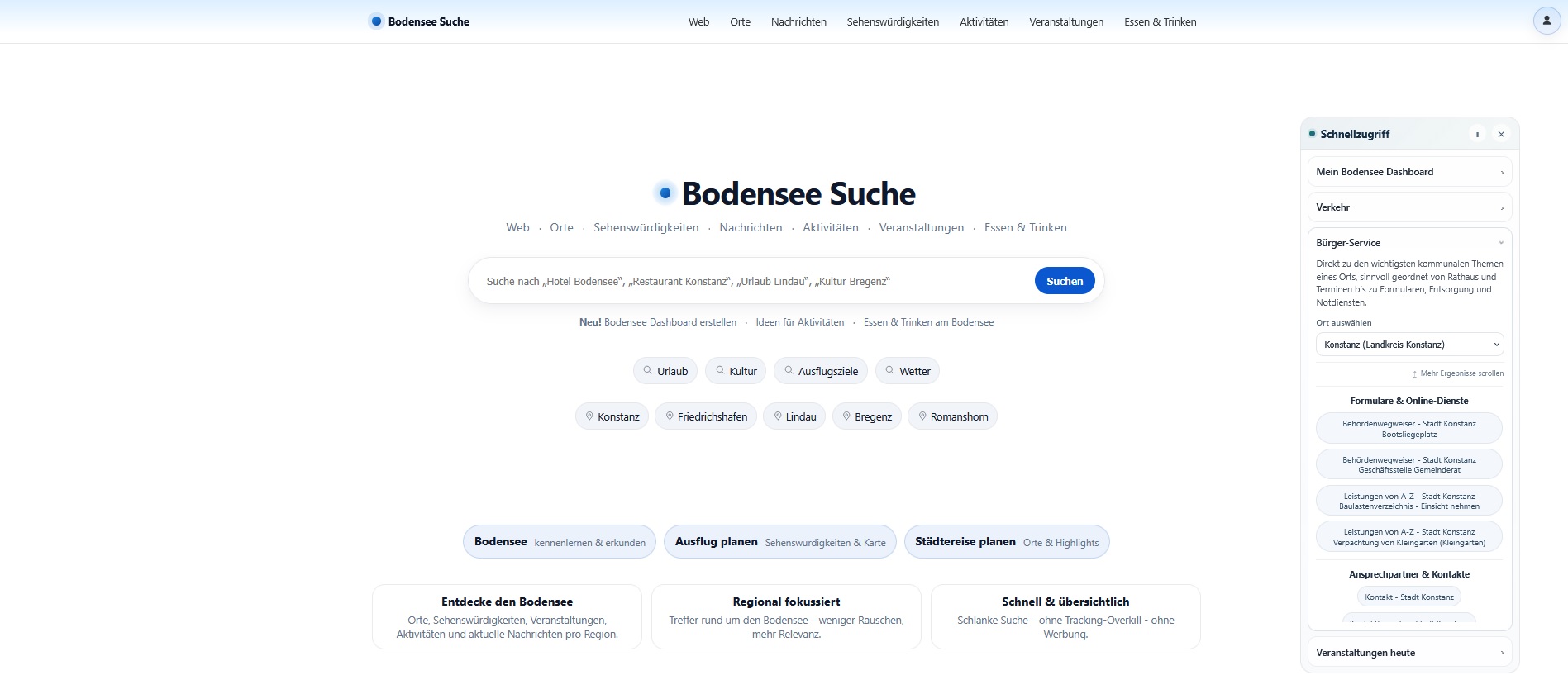 Bürger-Service am Bodensee