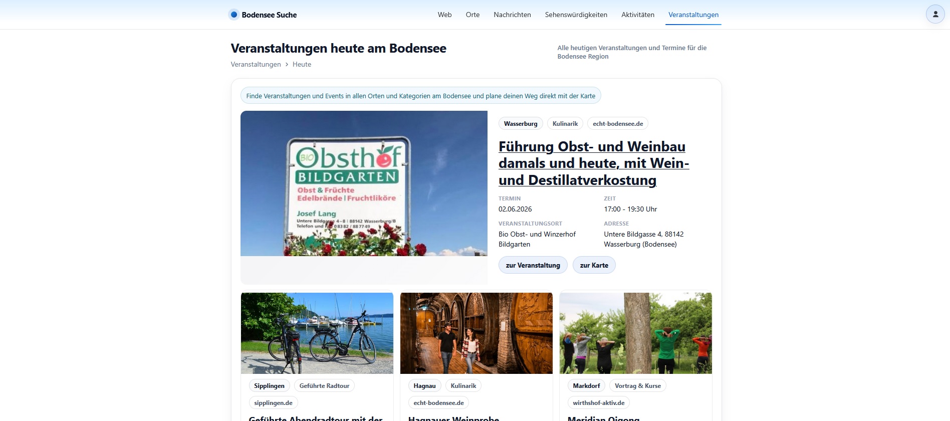 Veranstaltungen und Events am Bodensee